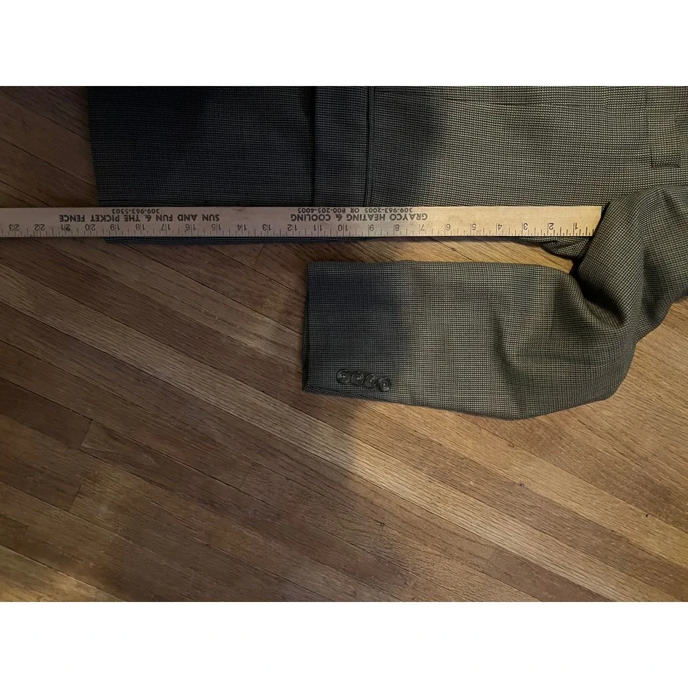 Lauren Ralph Lauren Pure New Wool Blazer Olive Brown Check Sport Coat Canada 42R